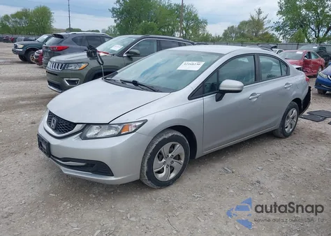 2015 Honda Civic Lx из США, поврежденный, VIN 19XFB2F52FE116304